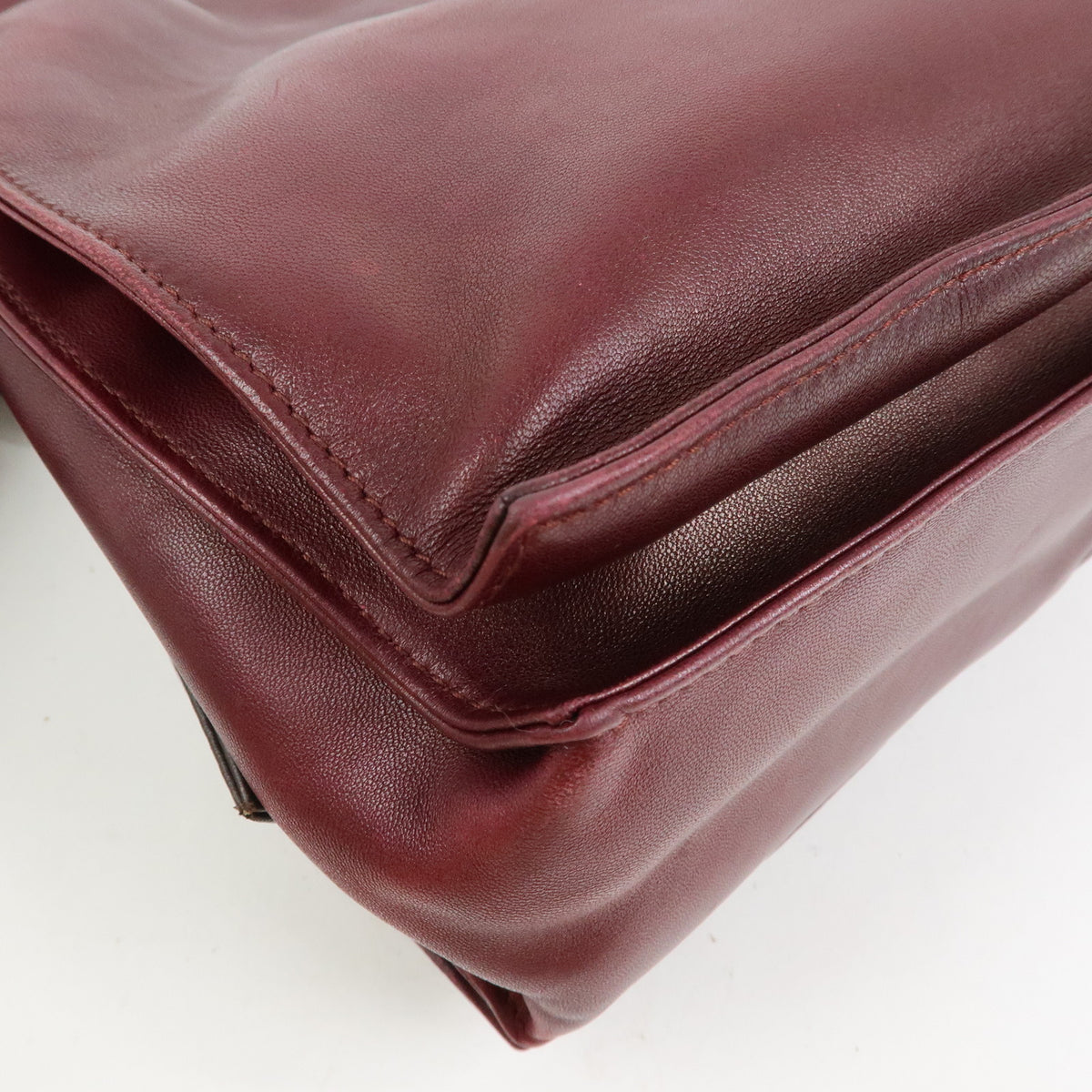 LOEWE Anagram Nappa Leather Shoulder Bag Crossbody Bag Purple