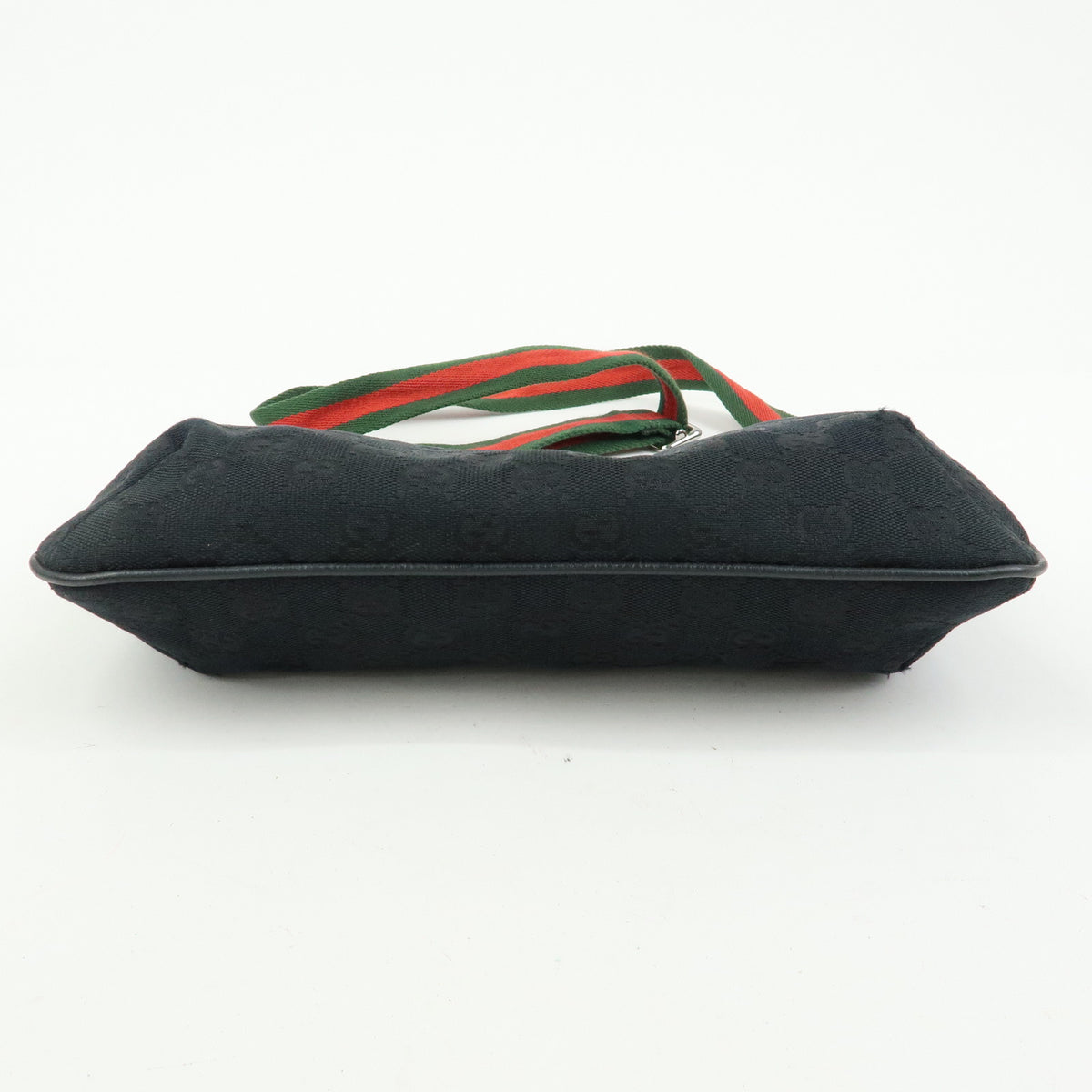 GUCCI Sherry GG Canvas Leather Shoulder Bag Crossbody Bag Black 189749