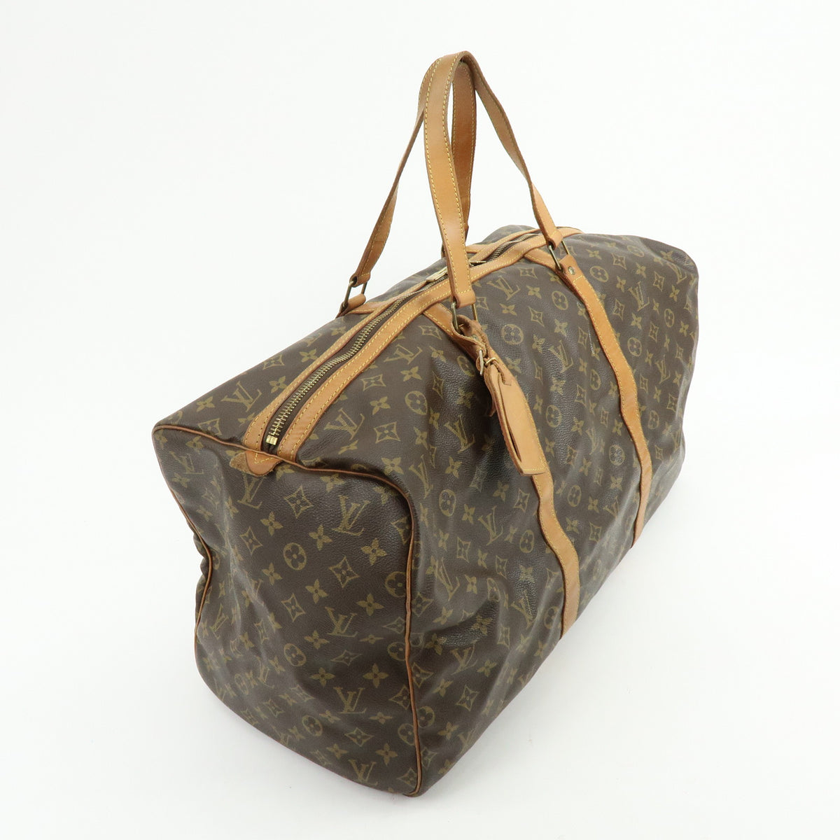 Louis Vuitton Monogram Sac Souple 55 Boston Bag Brown M41622