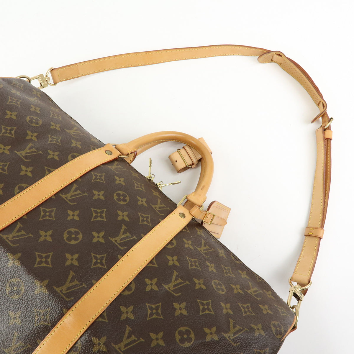Louis Vuitton Monogram Keep All Bandouliere 50 Boston Bag M41416