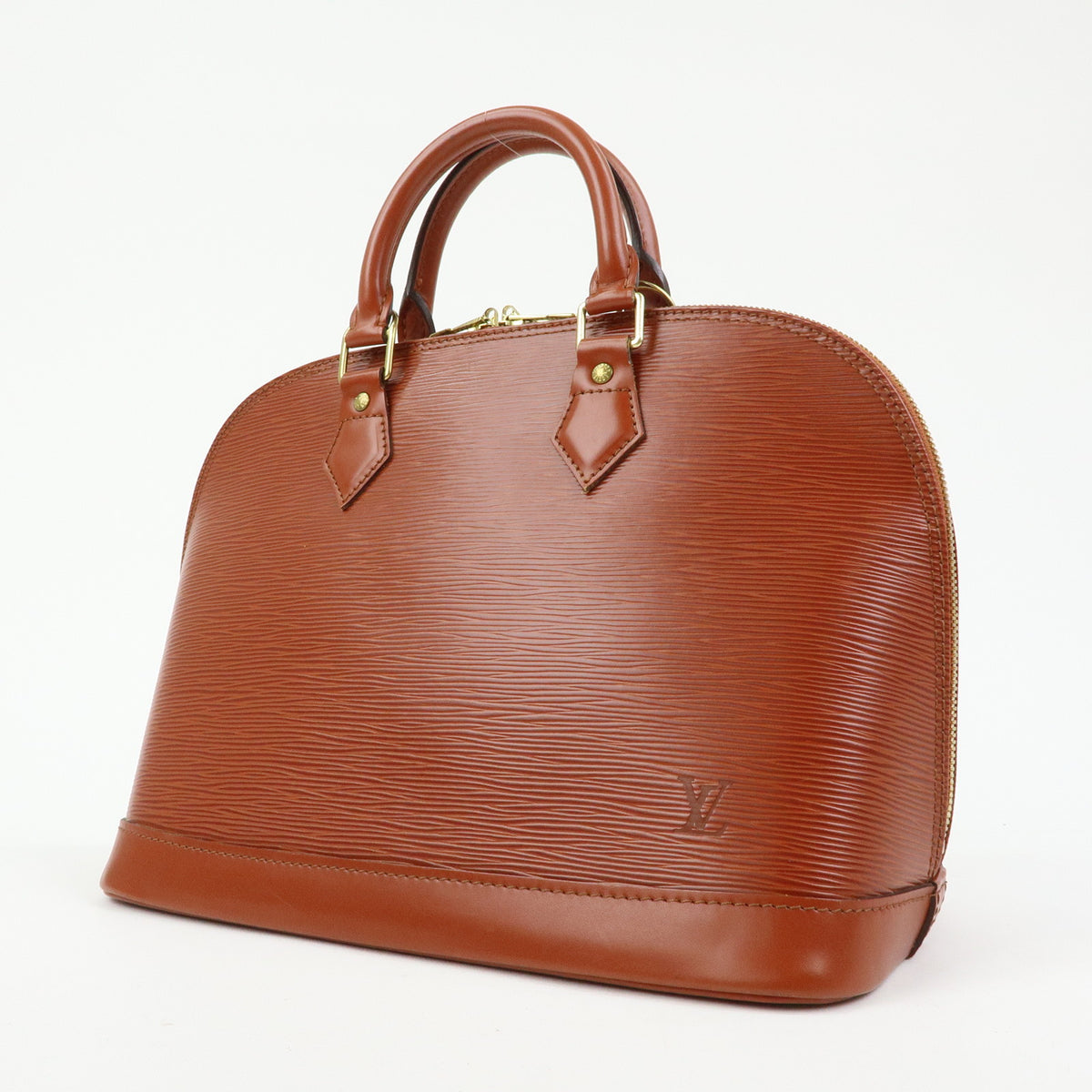 Louis Vuitton Epi Alma PM Hand Bag Kenya Brown M52143