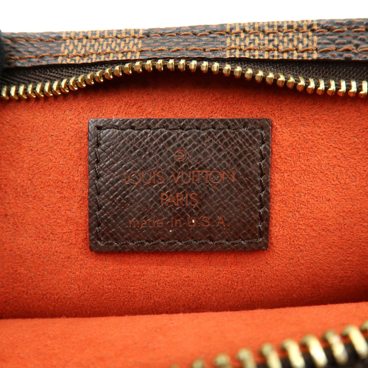 Louis Vuitton Damier Ebene Pouch for Marais Bag Brown