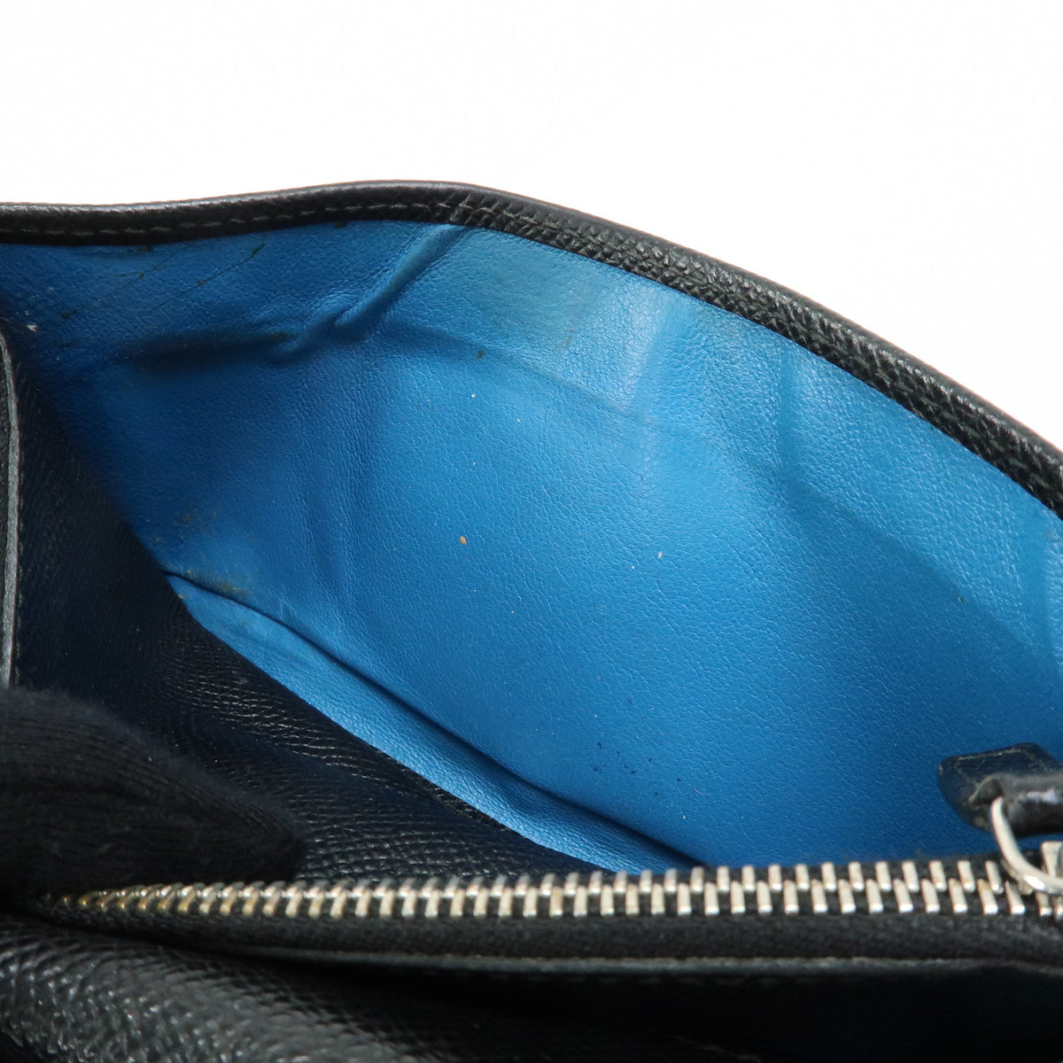 BVLGARI BVLGARI Logo Clip Leather Bi-fold Long Wallet Black
