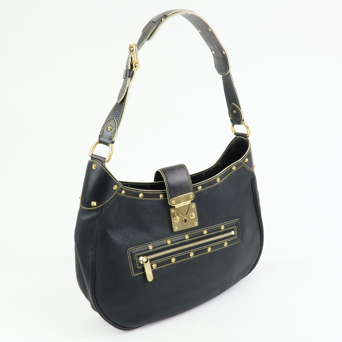 Louis Vuitton Suhali L'Affriolant Leather Shoulder Bag Noir M92851