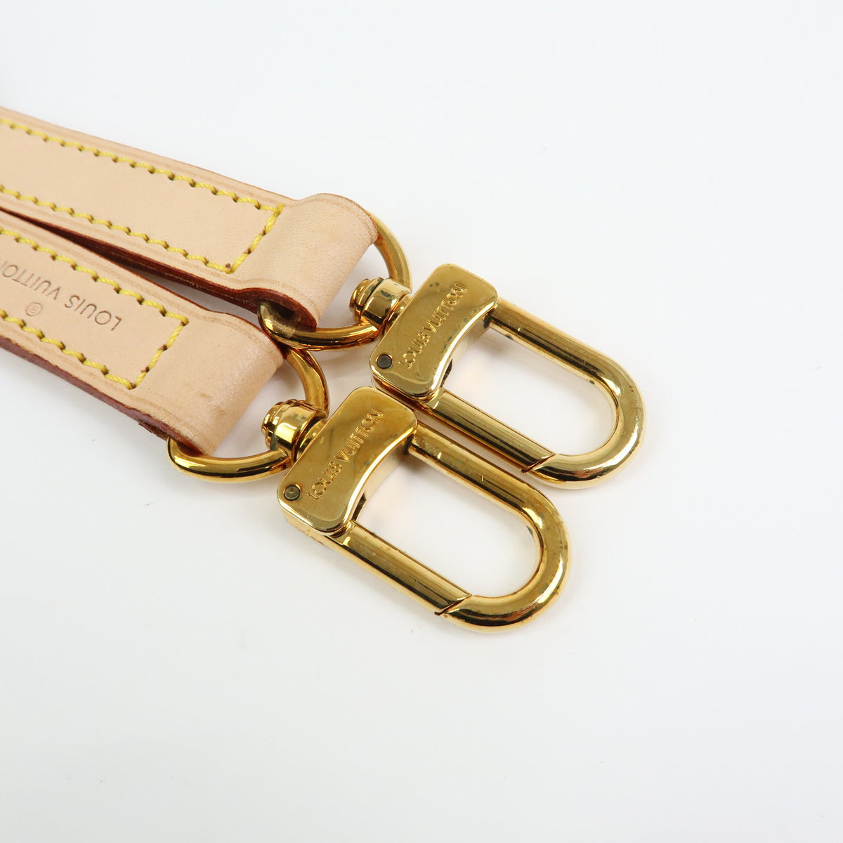Louis Vuitton Leather Shoulder Strap 120cm 1.6cm Natrual J00144
