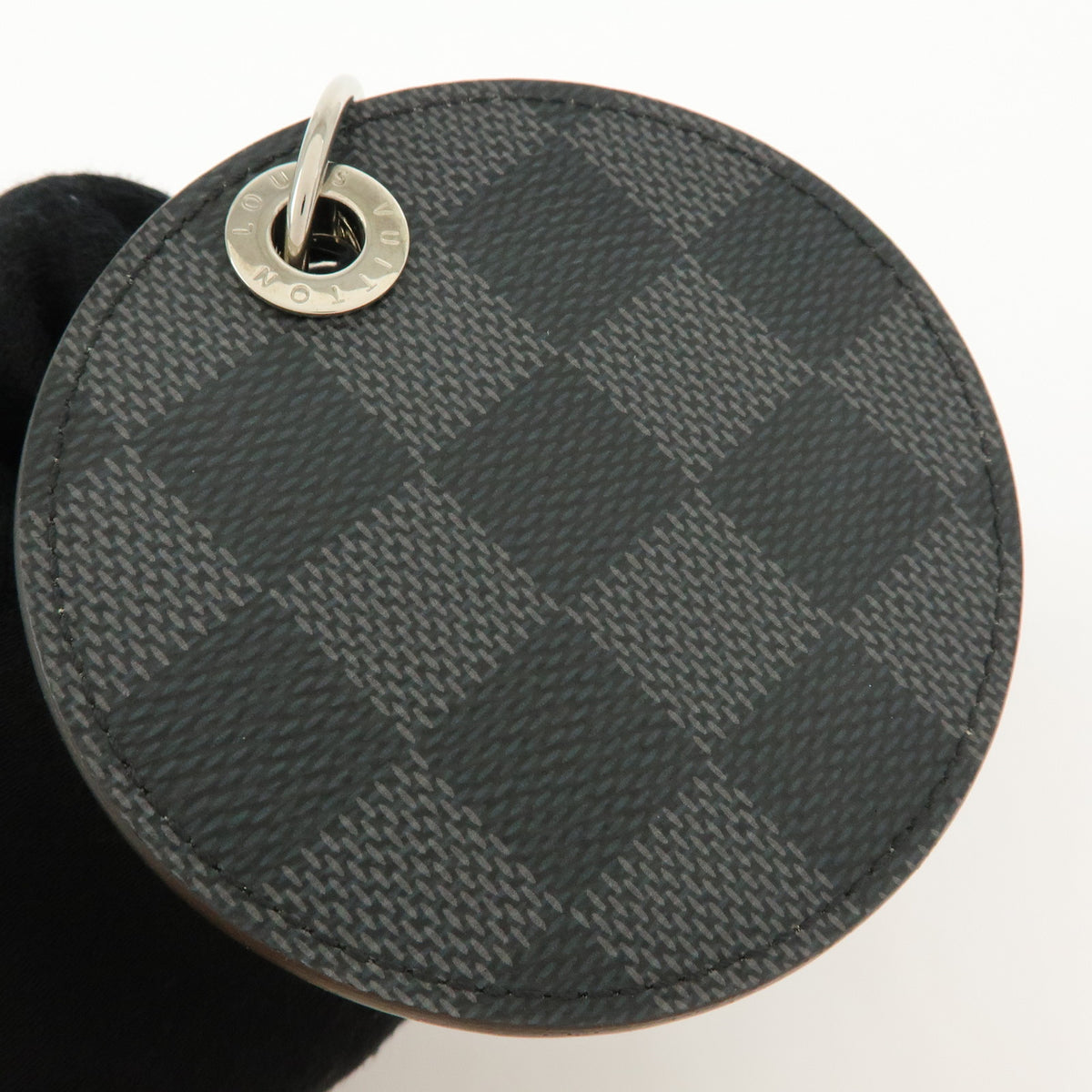 Louis Vuitton Damier Graphite Porte Cle LV Alpes Key Chain Blue M63839