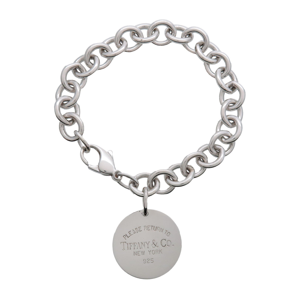 Tiffany & Co Return to Tiffany Round Tag Bracelet SV925 Silver