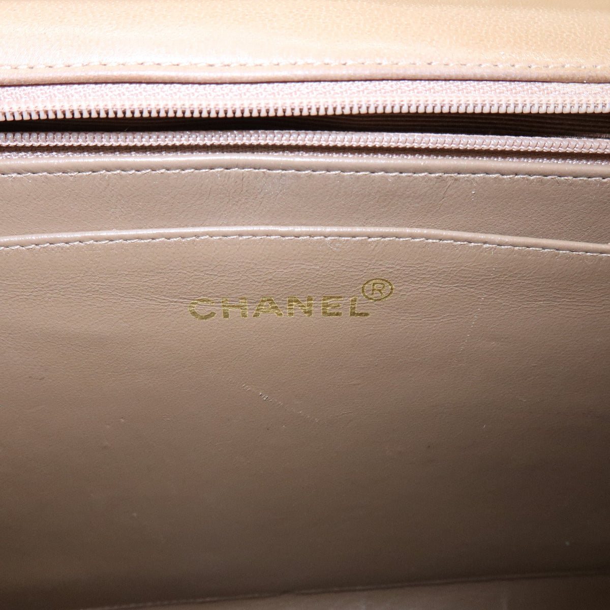 CHANEL Jumbo Matelasse 34 Lamb Skin Shoulder Bag Hand Bag Brown A01094