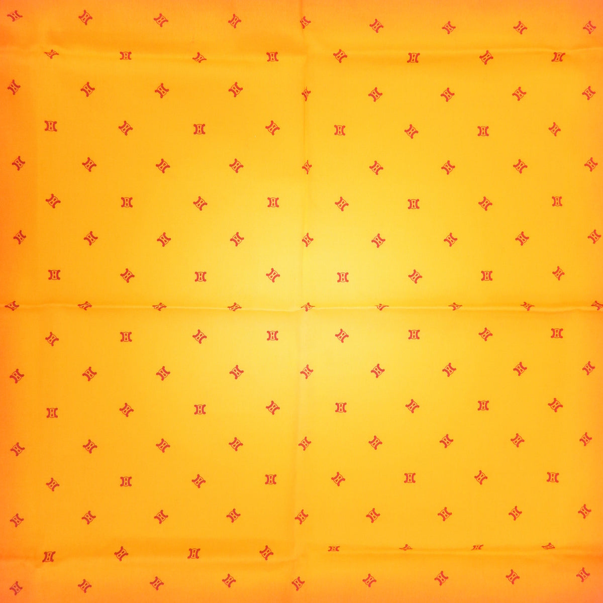 GUCCI CELINE Macadam Lot of 2 100% Silk Polyester Scarf Pink Orange