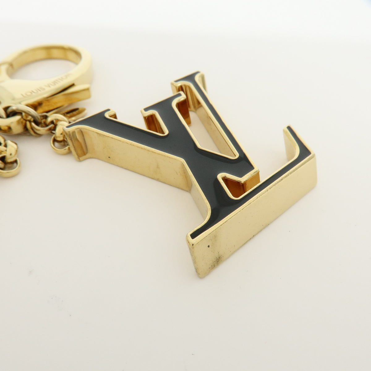 Louis Vuitton Fleur de Monogram Key Chain Bag Charm Gold M67119