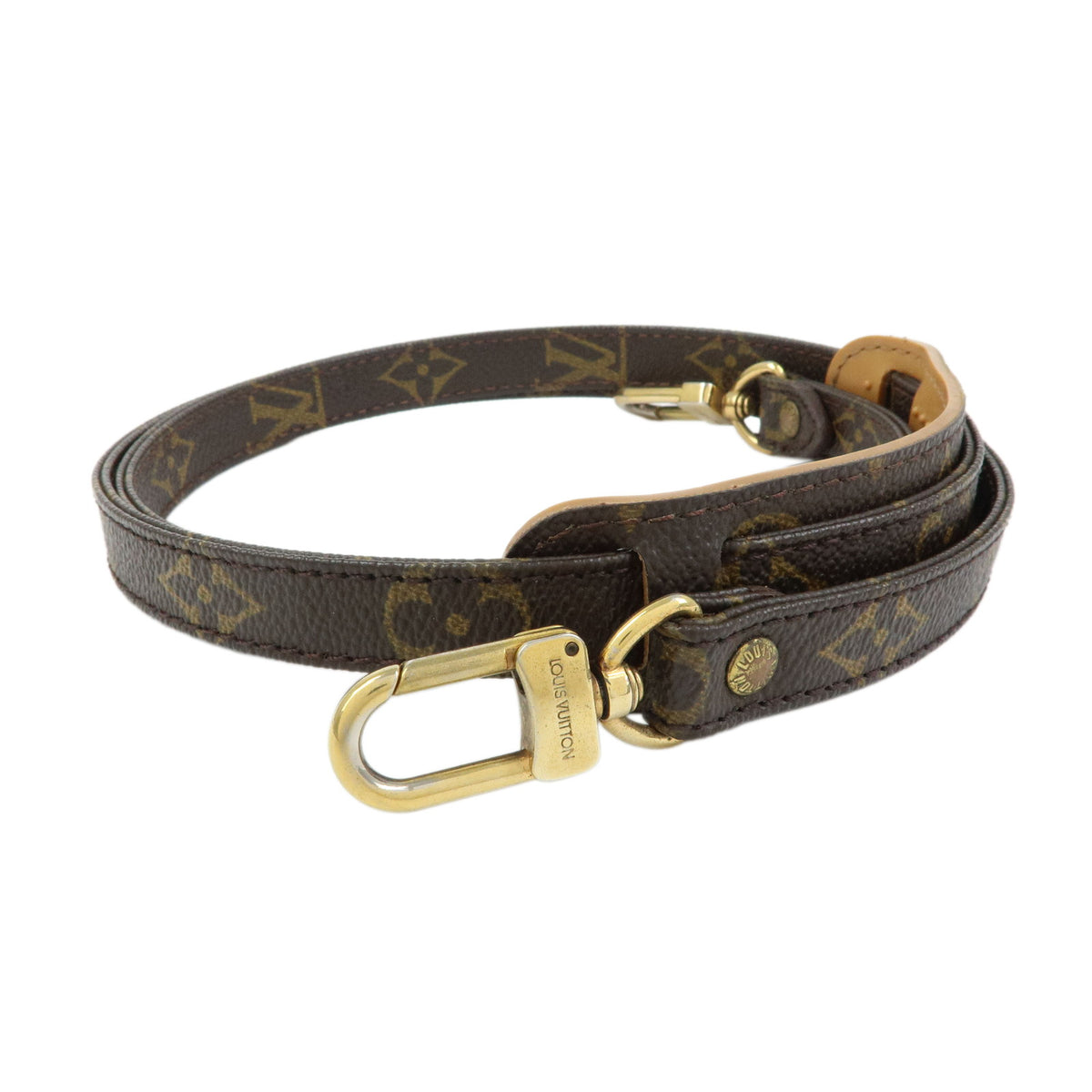 Louis Vuitton Monogram Canvas Shoulder Strap 120cm 1.6cm Brown J75010