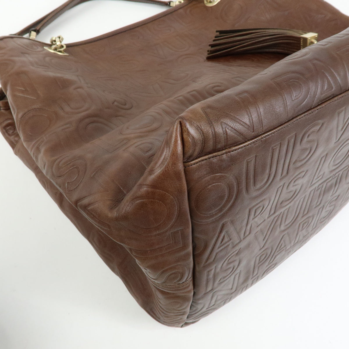 Louis Vuitton Paris Souple Wish Leather Shoulder Bag Brown M95830