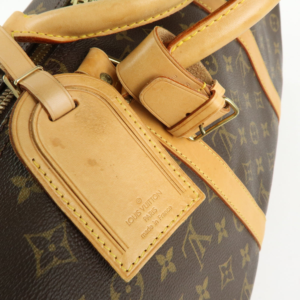 Louis Vuitton Monogram Keep All Bandouliere 50 Boston Bag Brown M41416