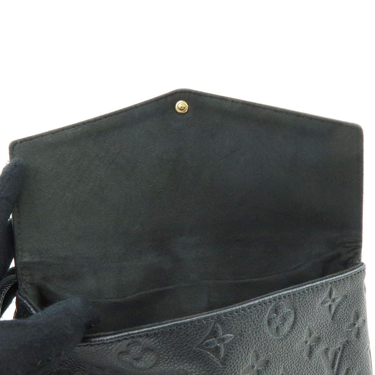 Louis Vuitton Monogram Empreinte Twice Shoulder Bag Noir M50258
