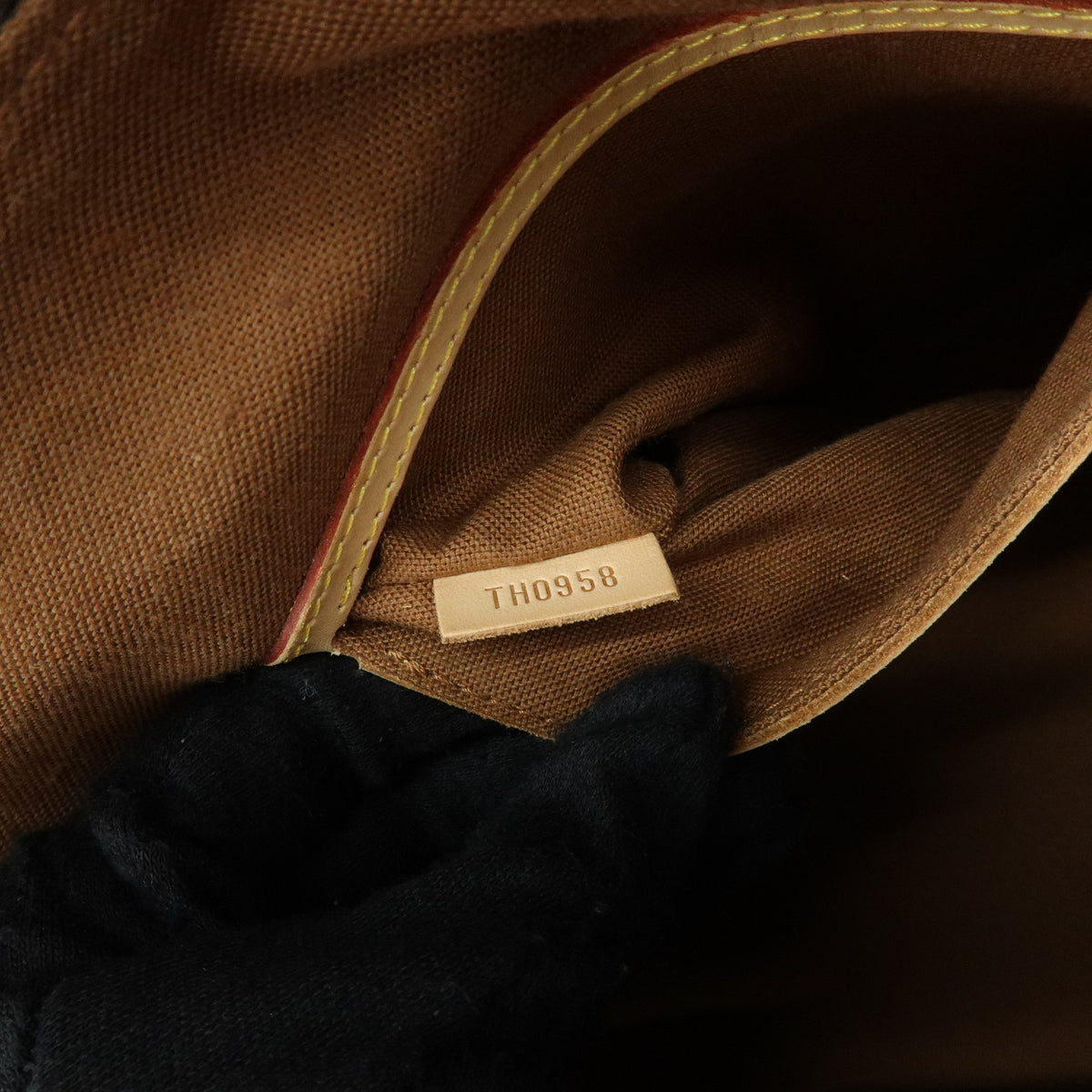 Louis Vuitton Monogram Alma PM Canvas Leather Hand Bag Brown M51130