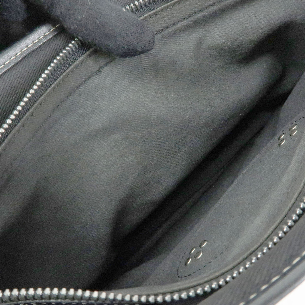 CELINE Macadam Boogie Bag Canvas Leather Hand Bag Black