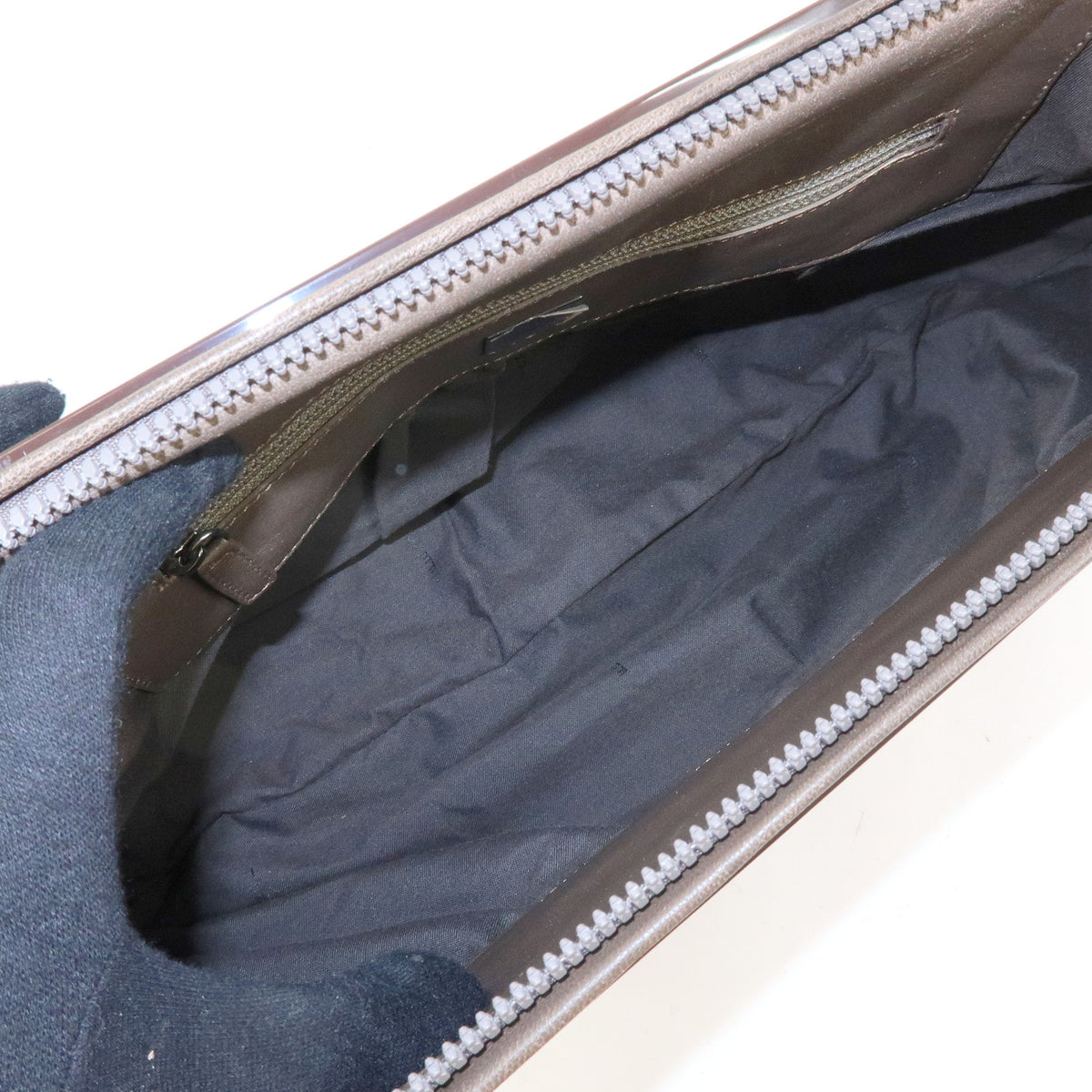 FENDI To You Leather Convertible 2Way Clutch Shoulder Bag 8BN179
