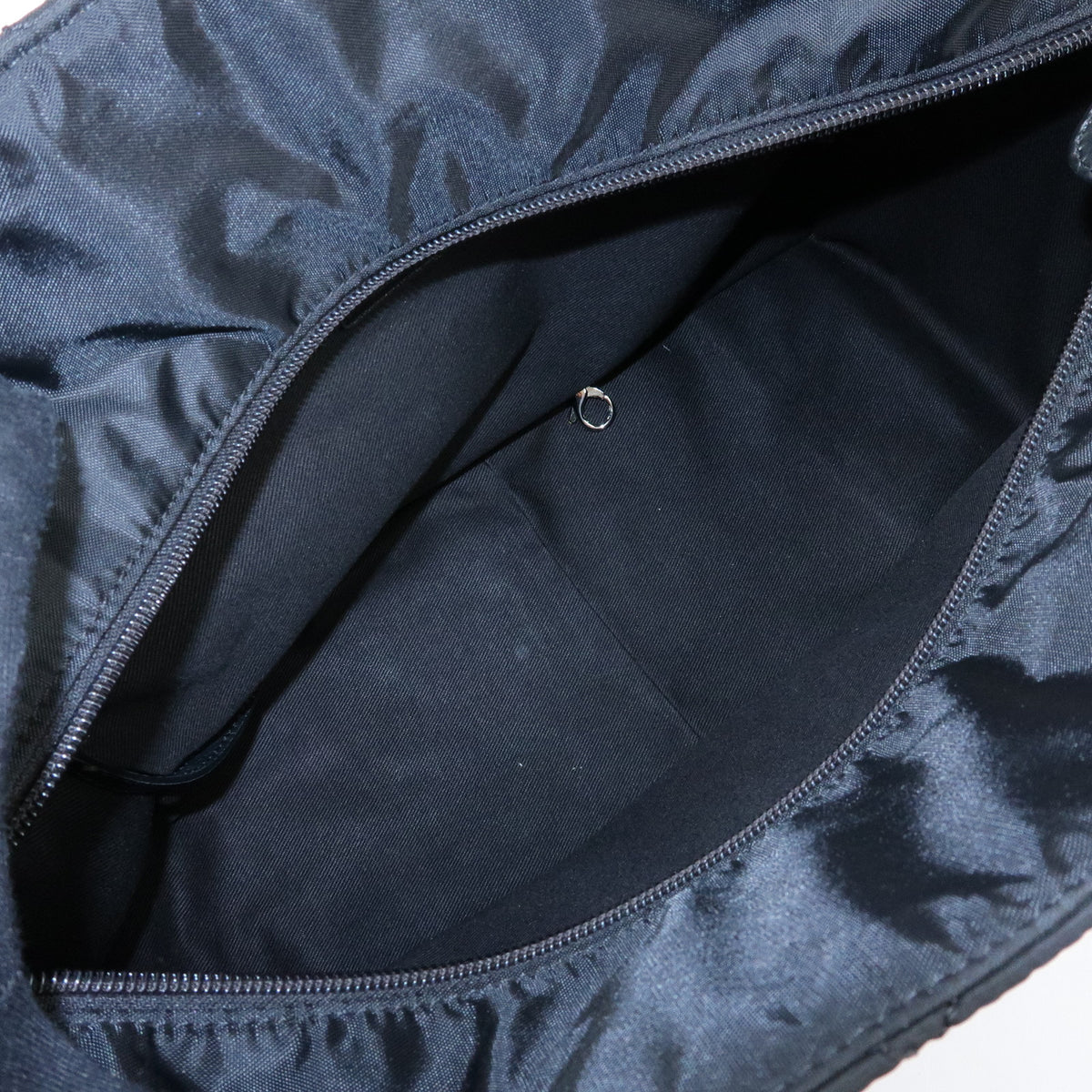 CHANEL Paris New York COCO Mark Nylon Leather Tote Bag Black A33100
