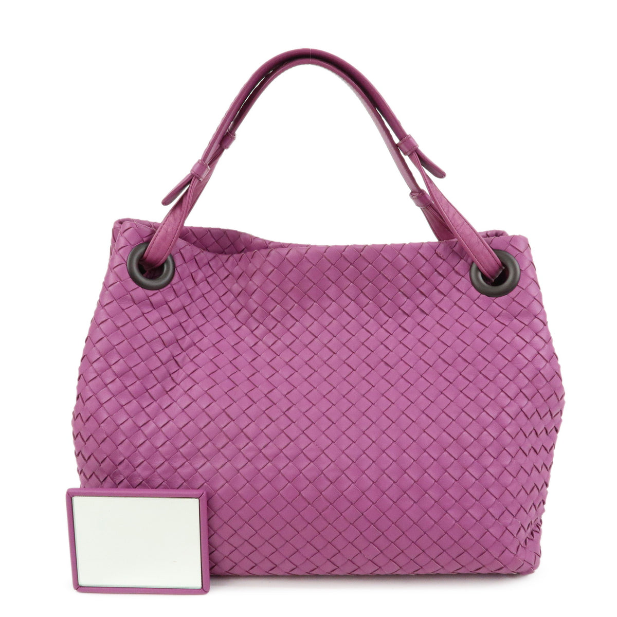 BOTTEGA VENETA Garda Intrecciato Leather Tote Bag Shoulder Bag Purple