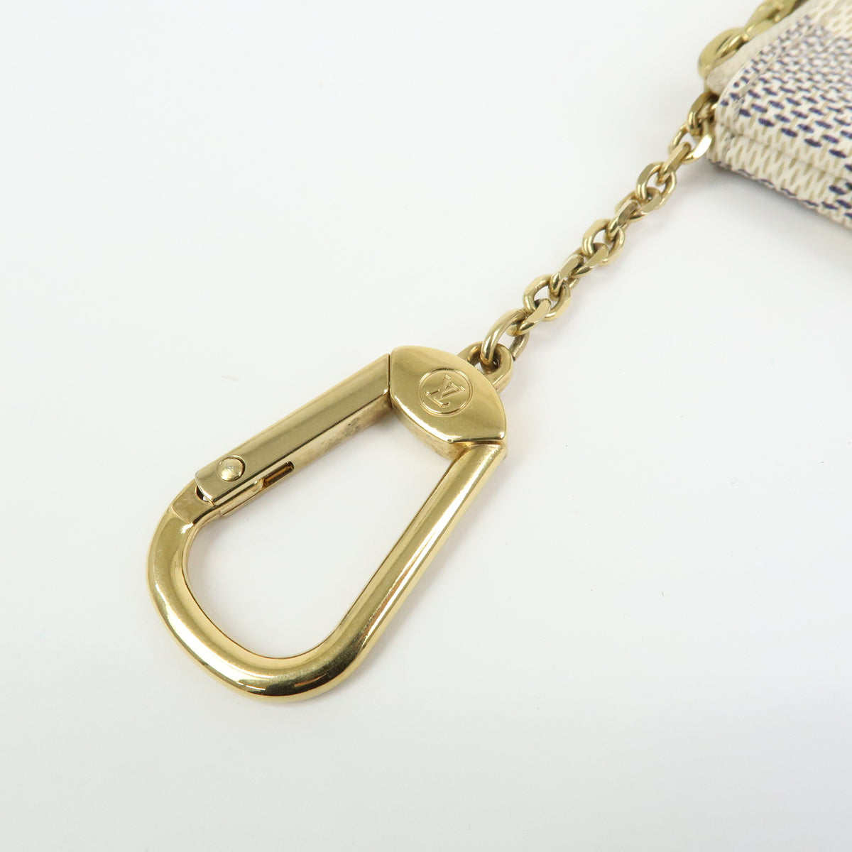 Louis Vuitton Damier Azur Pochette Cles Coin Case Key Case N62659