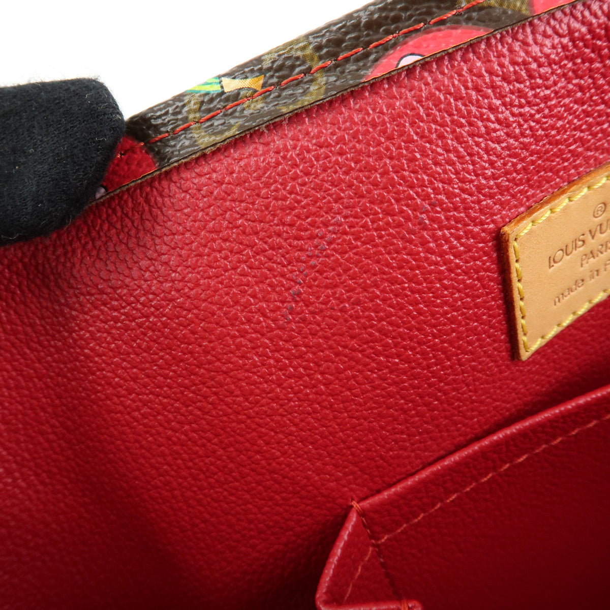 Louis Vuitton Monogram Cherry Sac Plat Tote Bag Brown Cherry M95010