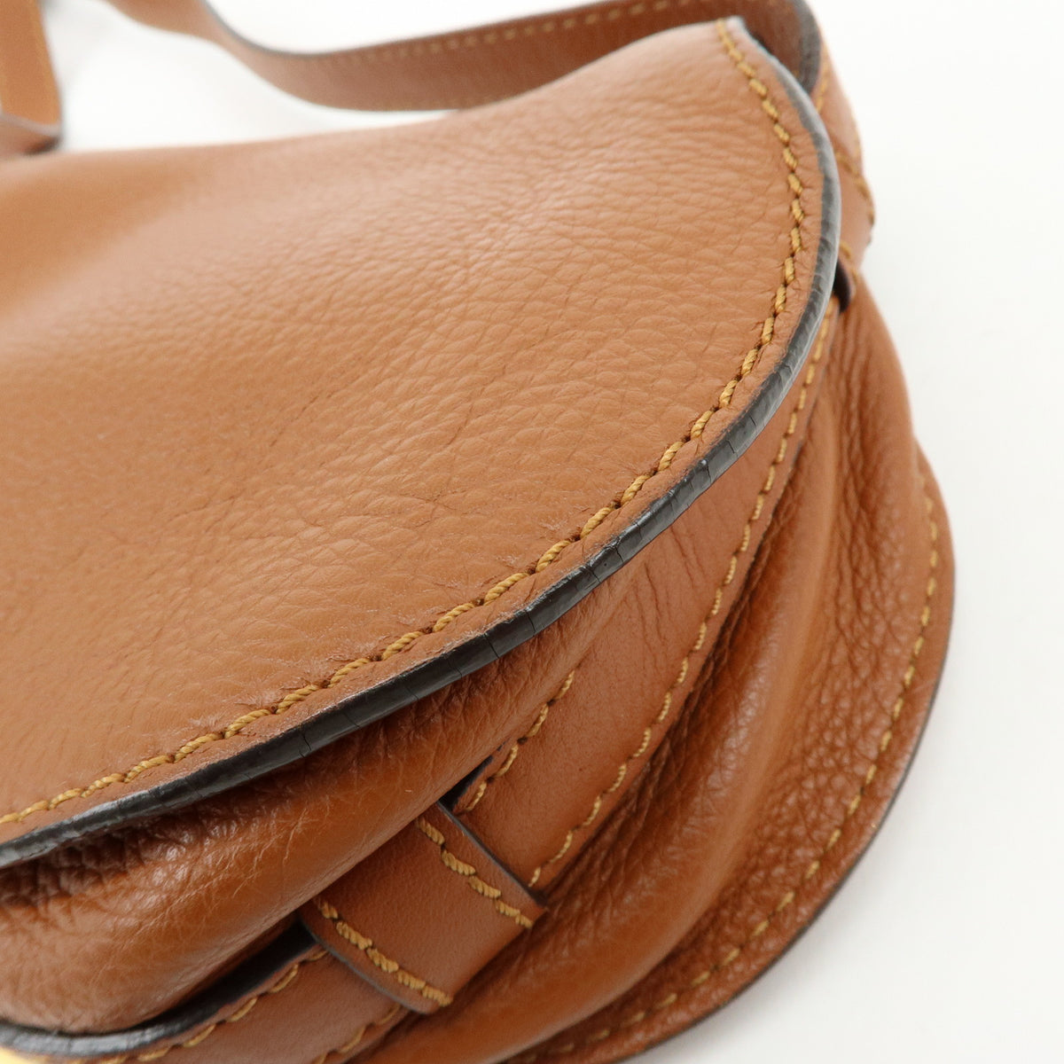 Chloe Mercy Leather Shoulder Bag Crossbody Bag Brown