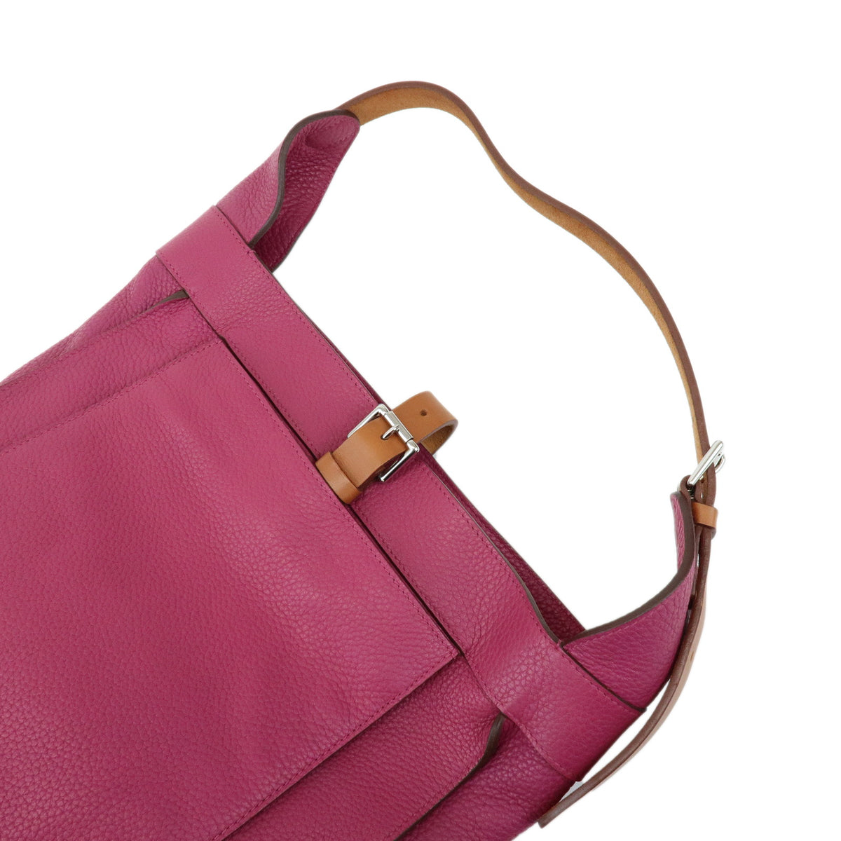 HERMES Taurillon Clemence Marwari PM Shoulder Bag □O Stamped Tosca