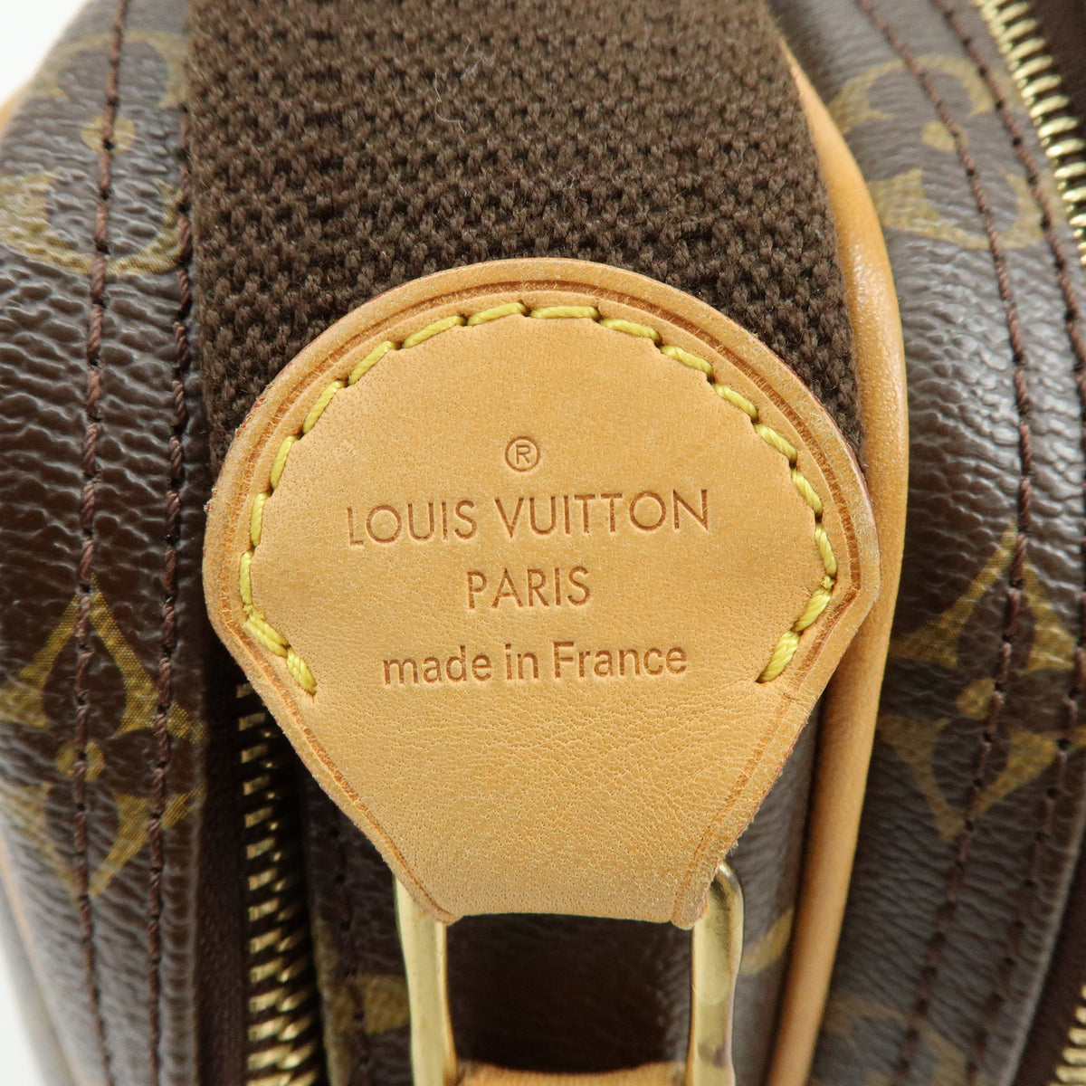 Louis Vuitton Monogram Reporter PM Shoulder Crossbody Bag Brown M45254