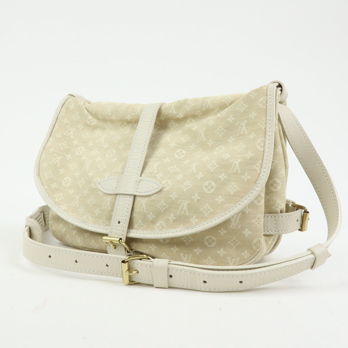 Louis Vuitton Monogram Mini Lin Saumur 30 Shoulder Bag Dune M95314