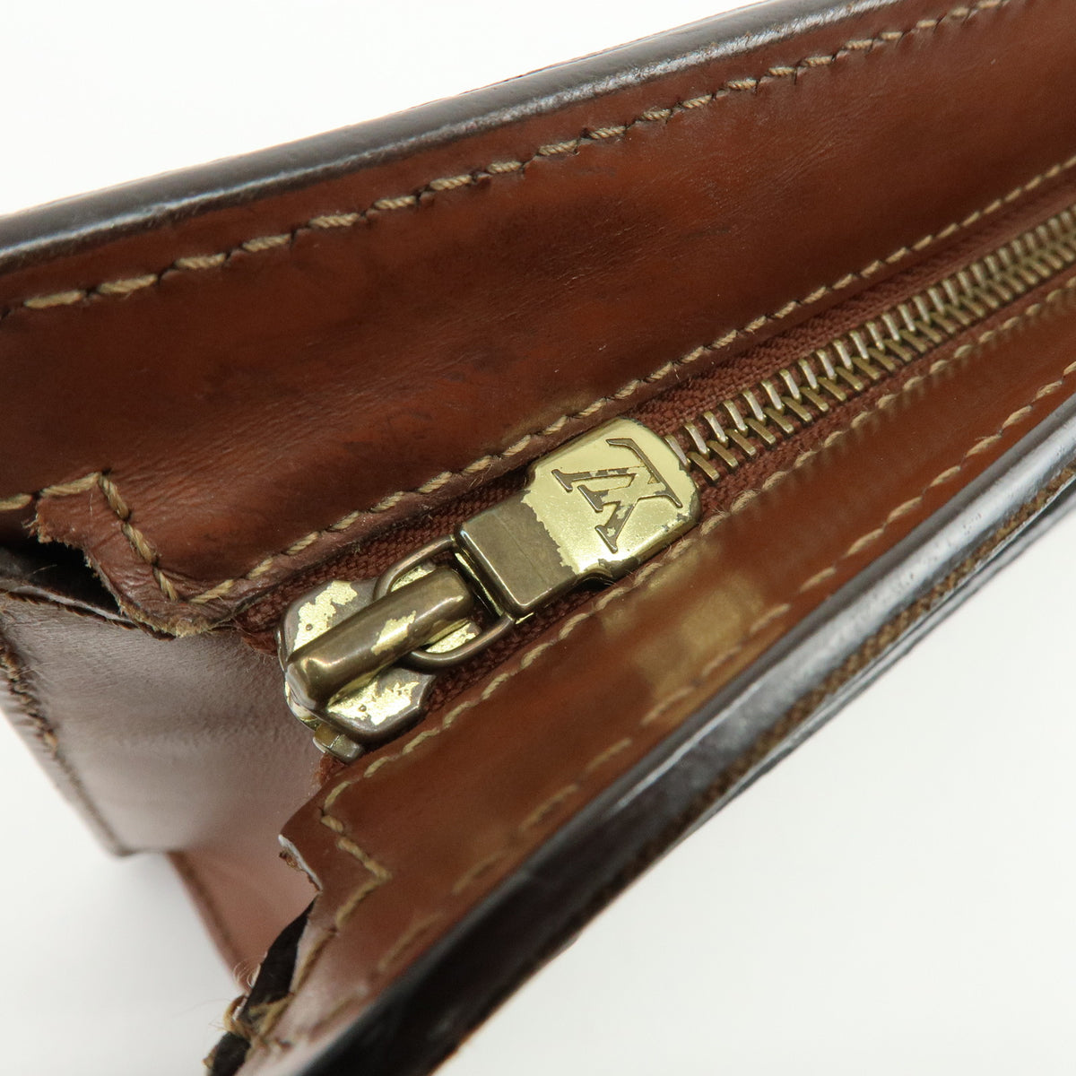 Louis Vuitton Monogram Pochette Homme Clutch Bag Brown M51795