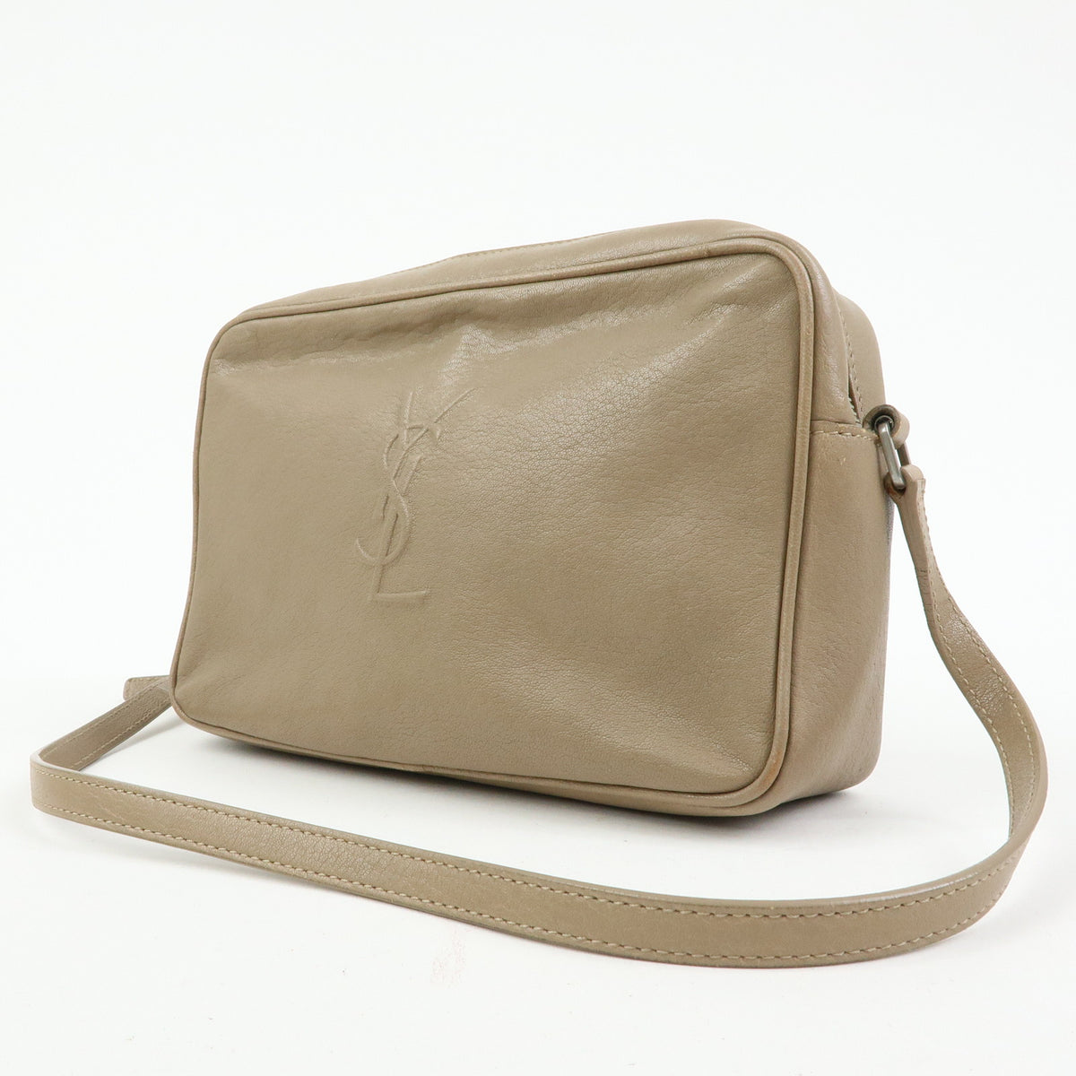 SAINT LAURENT PARIS Cassandra Leather Lou Camera Bag Small FLY520533