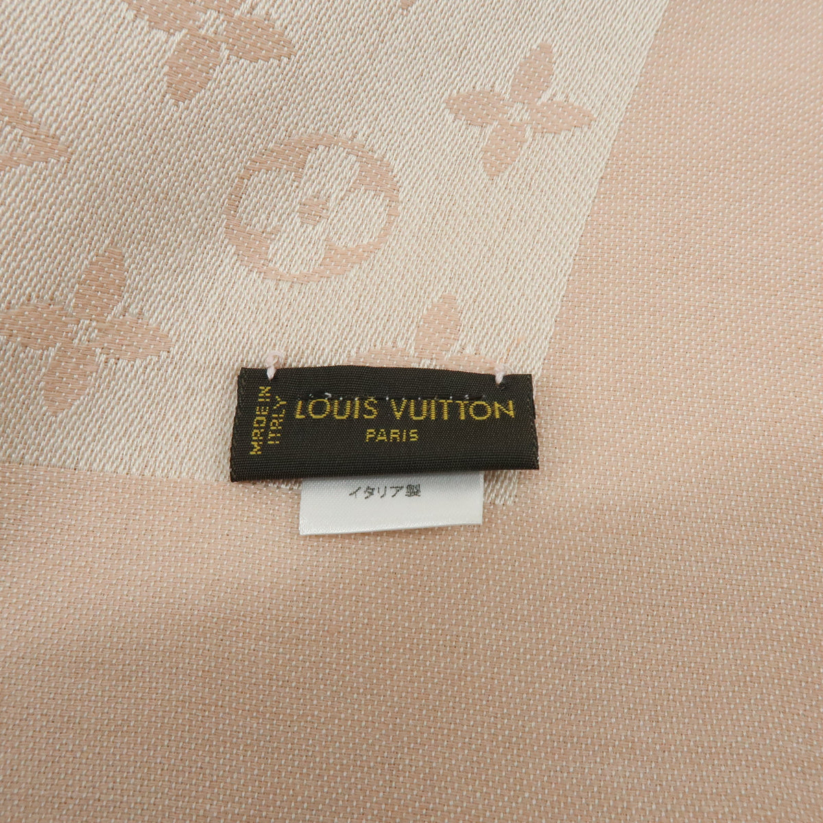 Louis Vuitton Monogram Silk Wool Scarf Rose Poudre 401910