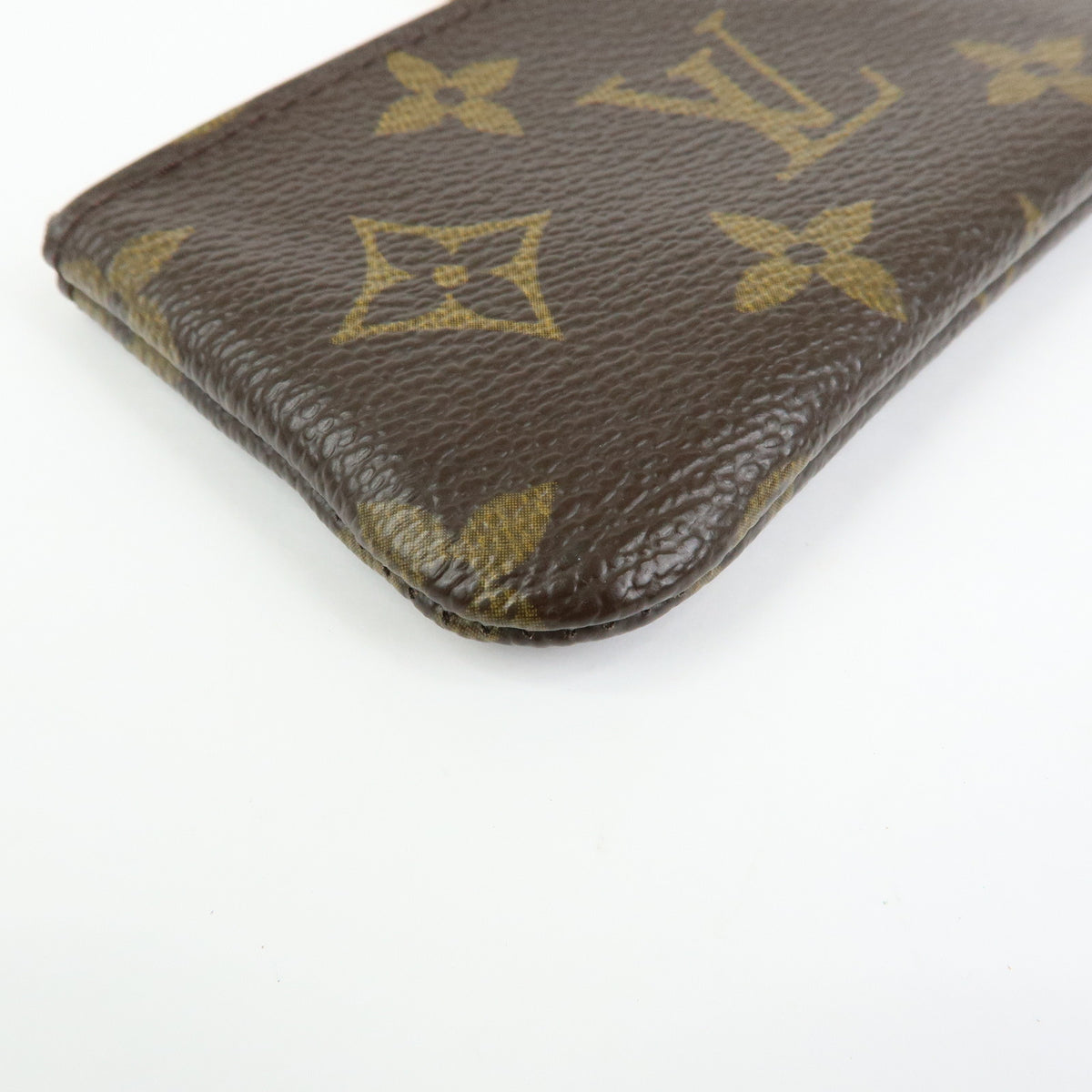 Louis Vuitton Monogram Pochette Cles Coin Case Key Case Brown M62650