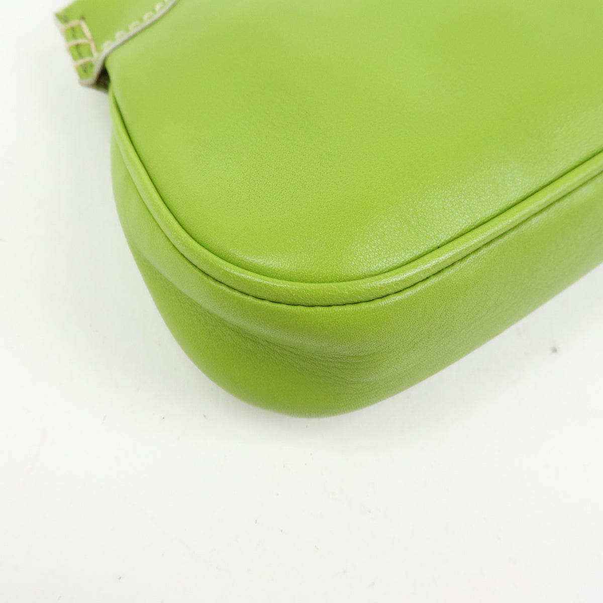 TOD'S Leather Shoulder Bag Hand Bag Light Green