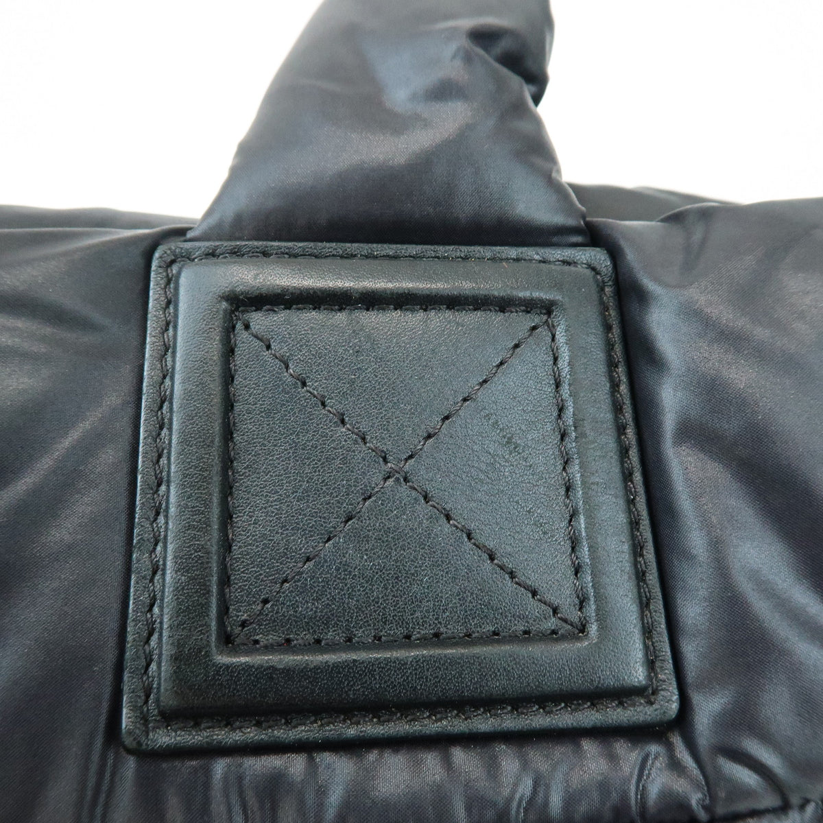 CHANEL COCO Cocoon PM Nylon Leather Small Tote Hand Bag Black A48610