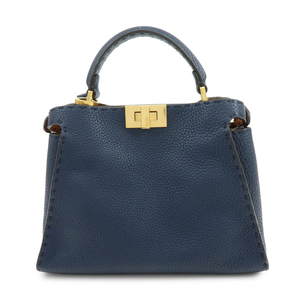 FENDI Peekaboo Selleria Iconic Essentially Leather 2Way Hand Bag 8BN302