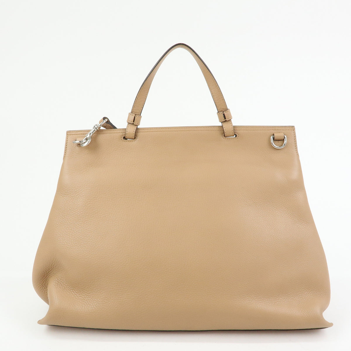GUCCI Bamboo Daily Leather 2Way Bag Hand Bag Shoulder Bag Pink Beige