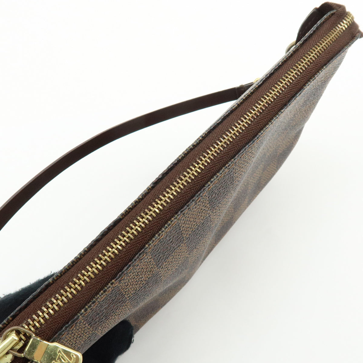 Louis Vuitton Damier Ebene Pochette Accessoires Hand Bag Brown N51985