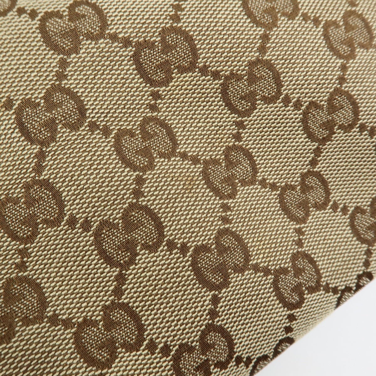 GUCCI Princy Sherry GG Canvas Leather Boston Bag Beige Brown 161720