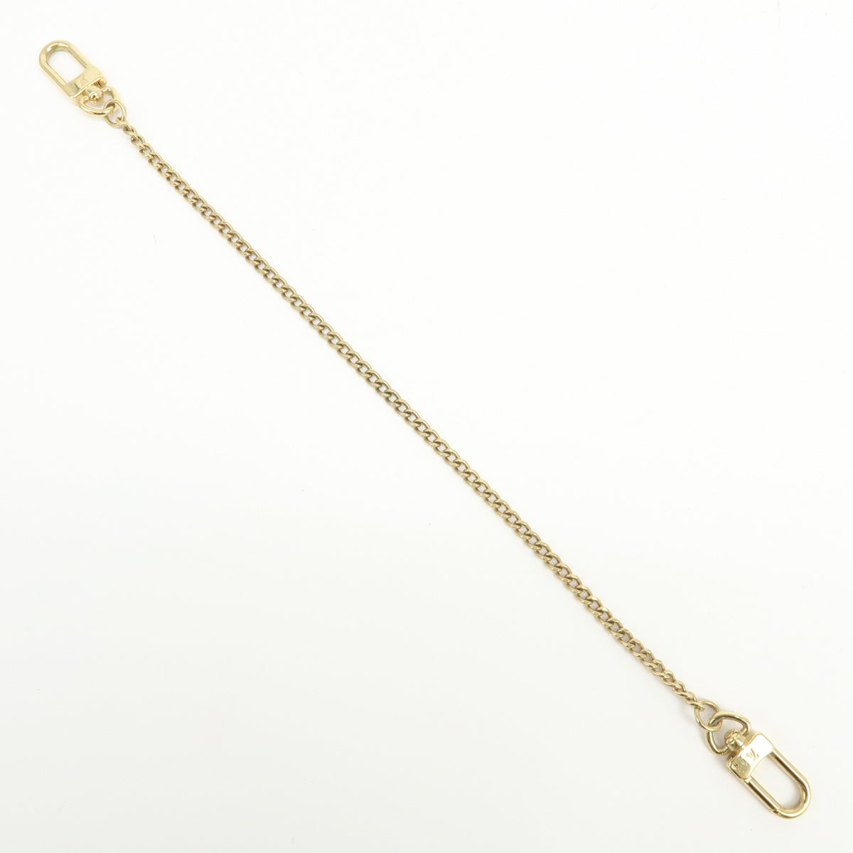 Louis Vuitton Bag Portefeuille Accordeon Metal Charm Key Chain Gold