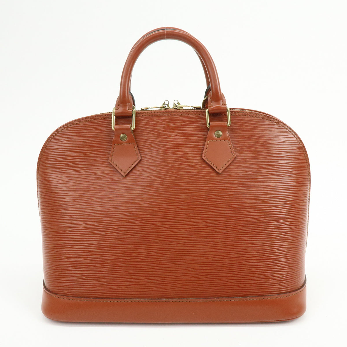 Louis Vuitton Epi Alma PM Leather Hand Bag Kenya Brown M52143