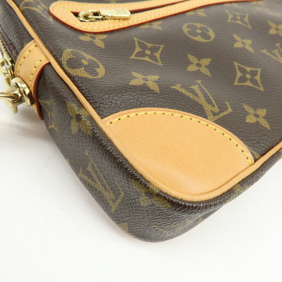 Louis Vuitton Monogram Marly Dragonne GM Clutch Bag Brown M51825