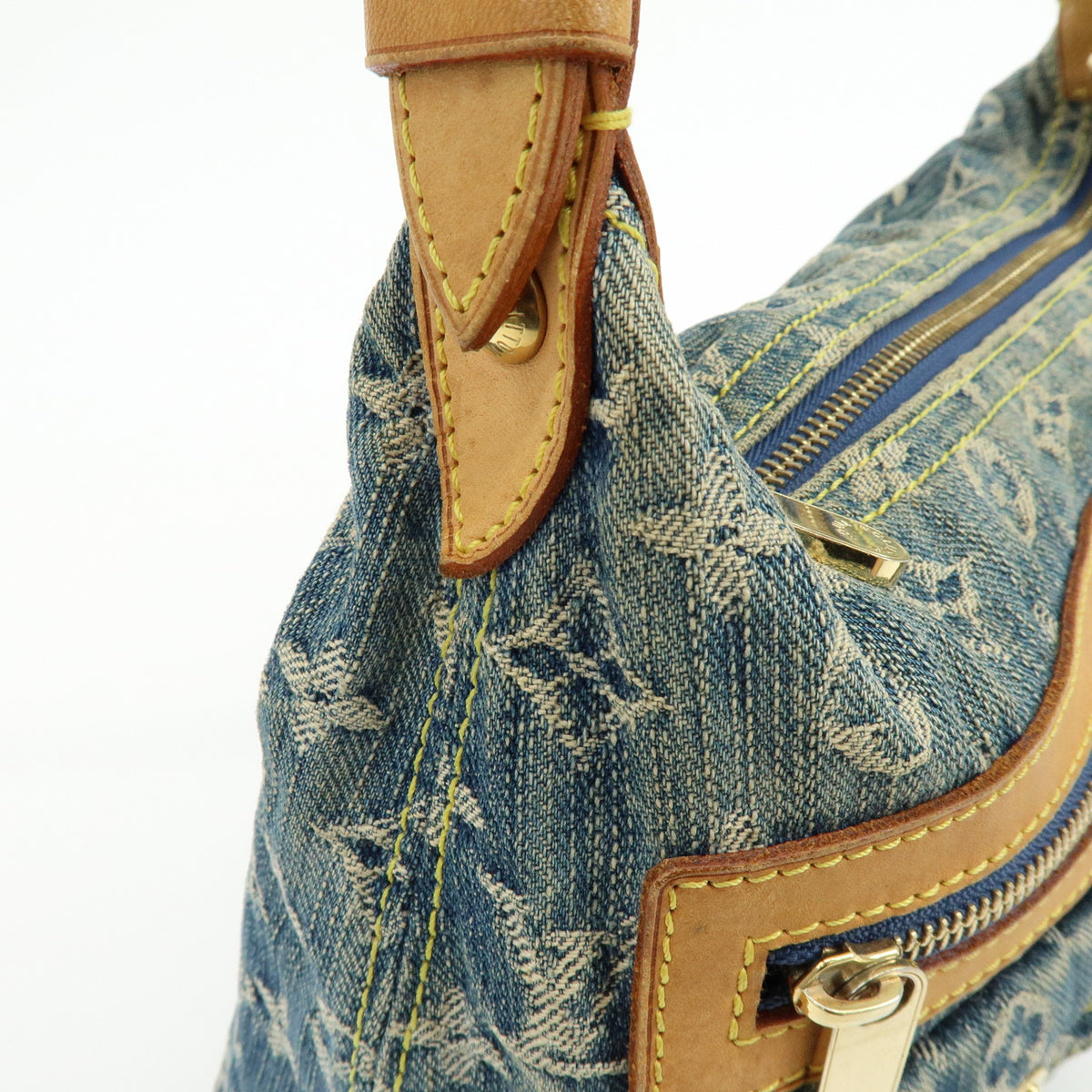 Louis Vuitton Monogram Denim Baggy PM 2Way Bag Shoulder Bag M95049
