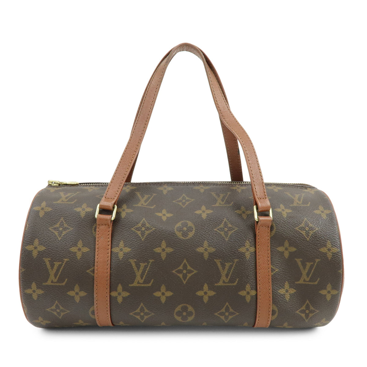 Louis Vuitton Monogram Papillon 30 Hand Bag Brown M51365