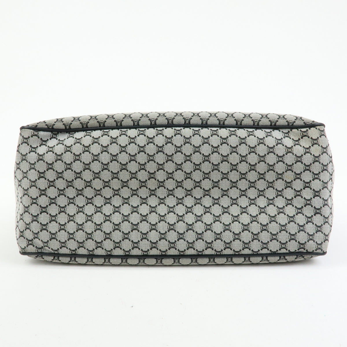 CELINE Macadam Boogie Bag Canvas Leather Hand Bag Black