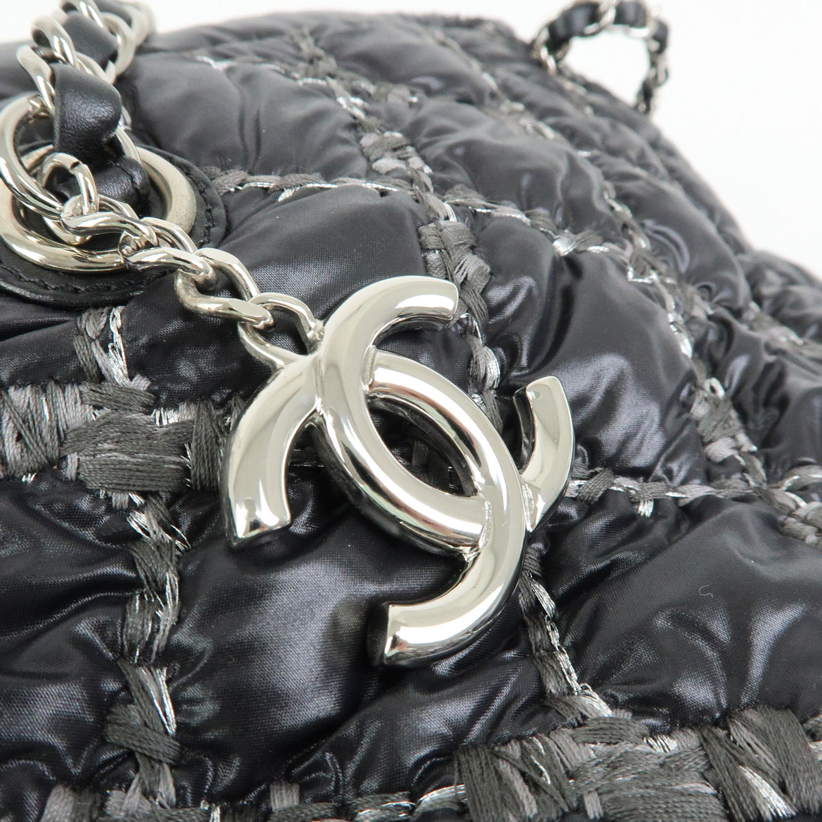 CHANEL Paris Byzance Tweed On Stitch Bowler Bag Shoulder Bag