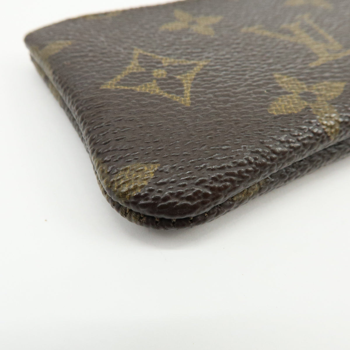 Louis Vuitton Monogram Pochette Cles Coin Case Key Case Brown M62650