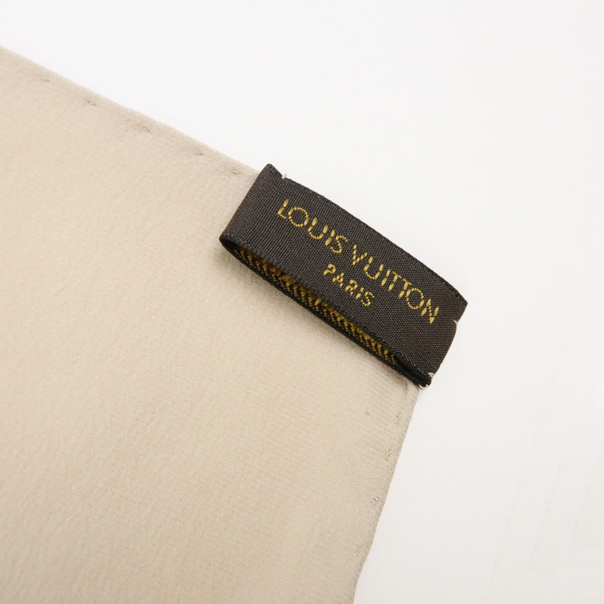 Louis Vuitton Monogram Carre Monaco Silk 100% Scarf Beige M71146