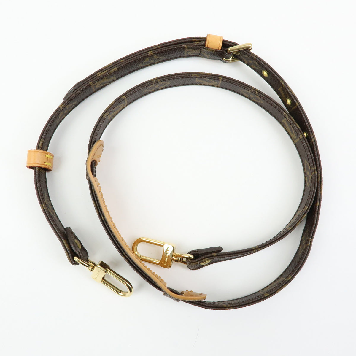 Louis Vuitton Monogram Adjustable Shoulder Strap Brown 120cm J52315