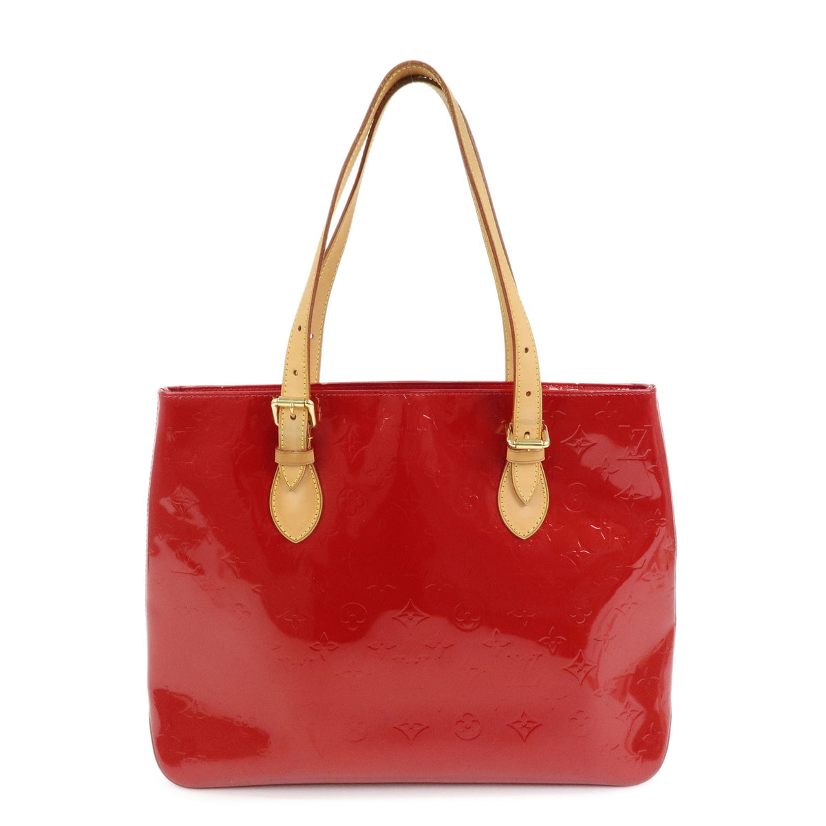 Louis Vutton Monogram Vernis Brentwood Tote Bag Pomme D'amour M91989
